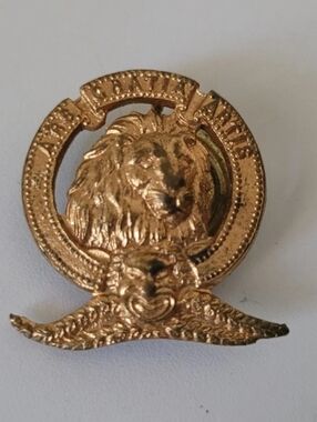 Antique 1920s 1930s MGM Metro Goldwyn Mayer Movie Studio Employee Lapel Pin Logo